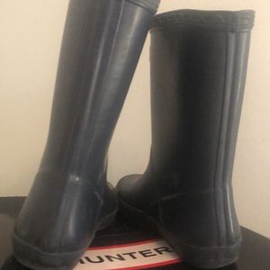 Girls Hunter Boots Size 13 Navy